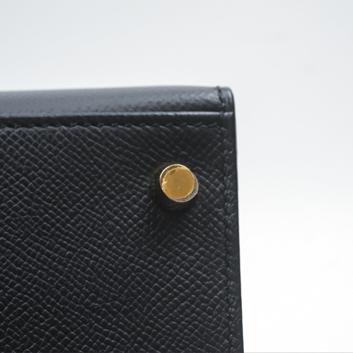 Hermès Kelly 28 Sellier Noir Black 89 Epsom Gold Hardware