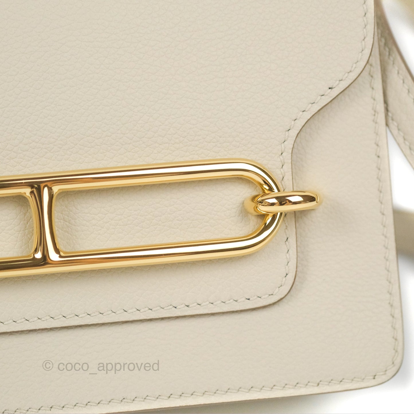 Hermès Roulis Mini 18 Beton Evercolor Permabrass Hardware