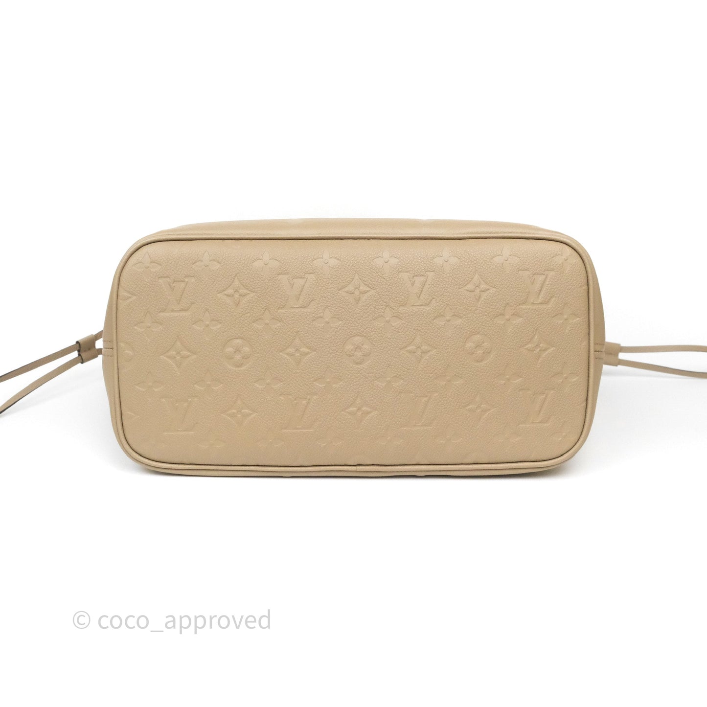 Louis Vuitton Neverfull MM Monogram Empreinte Leather Tourterelle