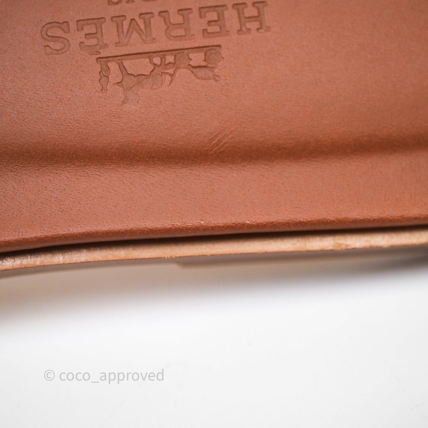 Hermes Oran Sandal Gold Size 36.5