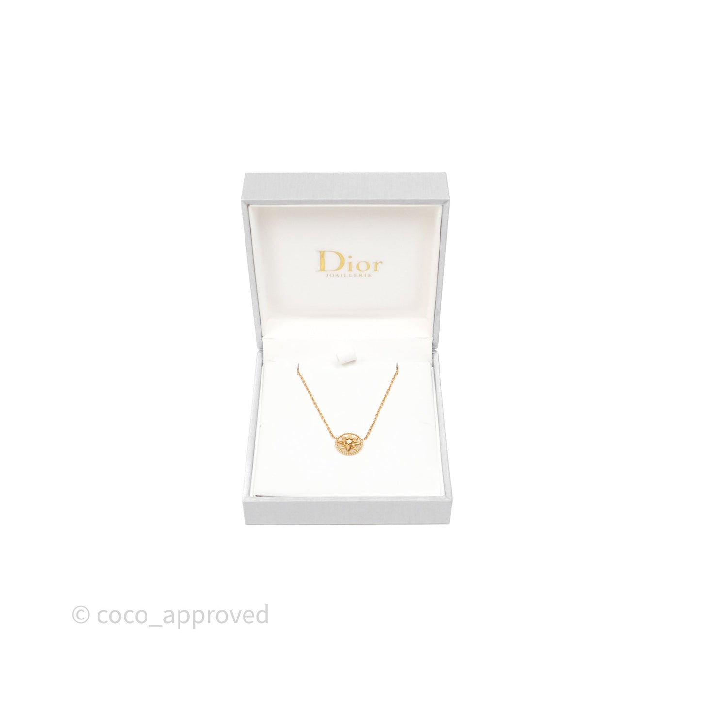 Dior Rose des Vents Necklace Yellow Gold Diamond Mother of Pearl