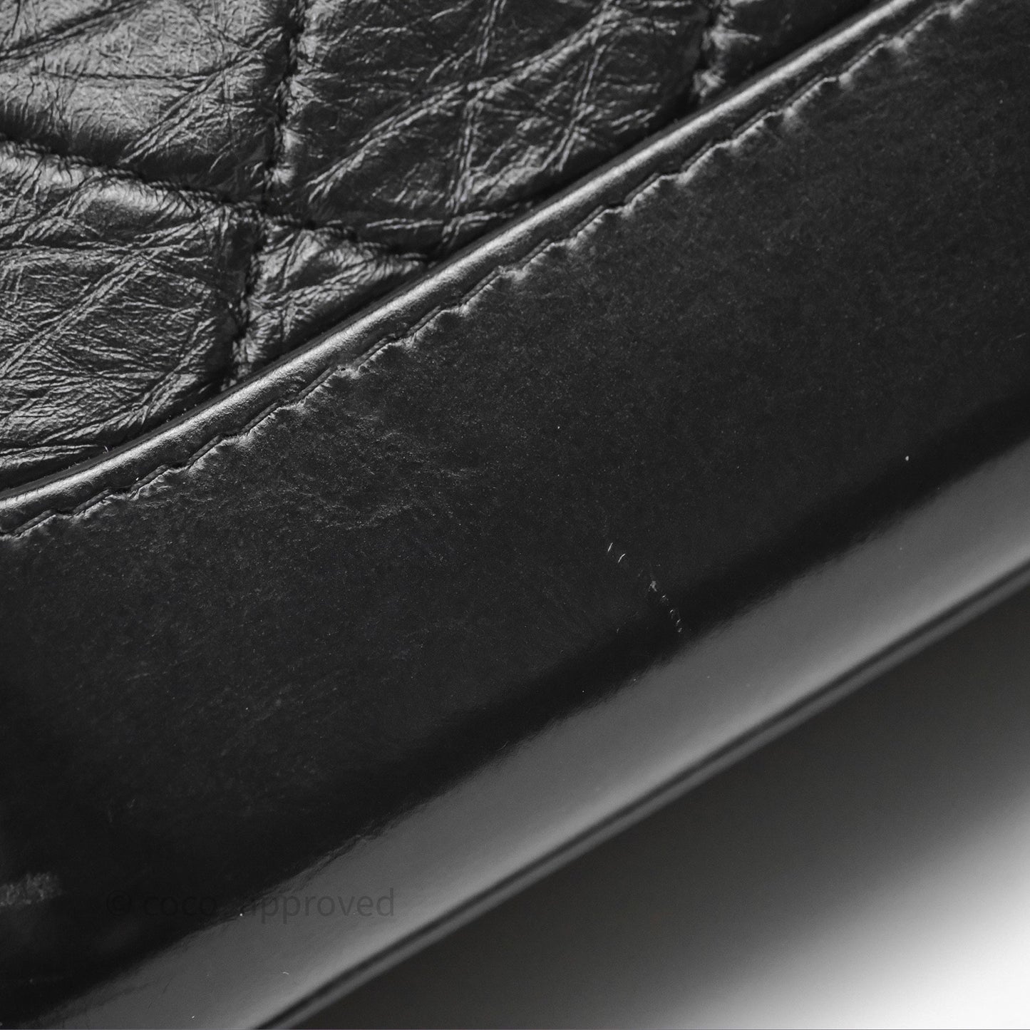 Chanel Small Gabrielle Hobo Quilted Black Aged Calfskin