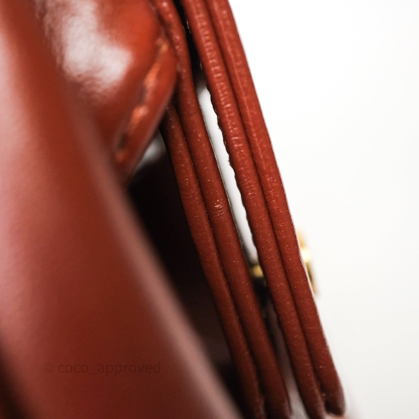 Chanel Mini Cocodoc Doctor Bag Quilted Brown Shiny Lambskin Aged Gold Hardware 24A