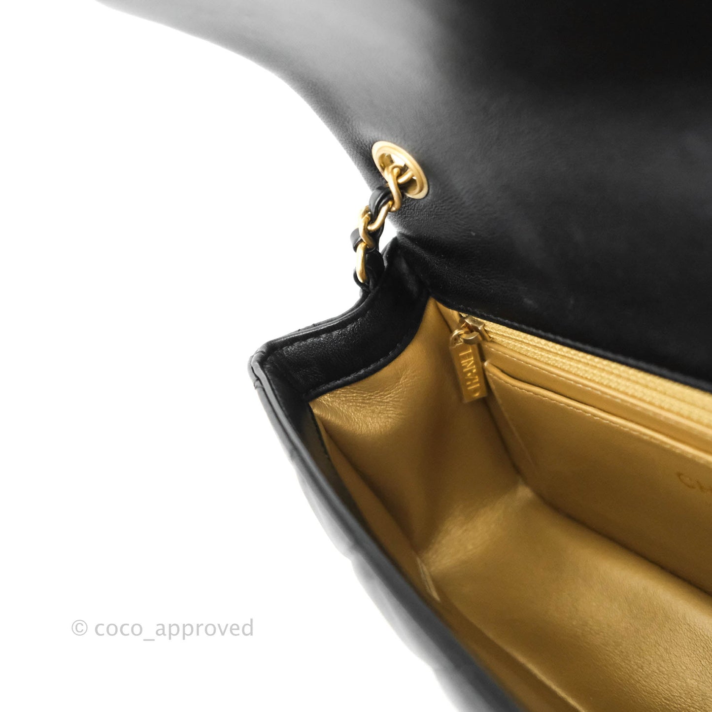 Chanel Mini Rectangular Pearl Crush Quilted Black Lambskin Gold Hardware