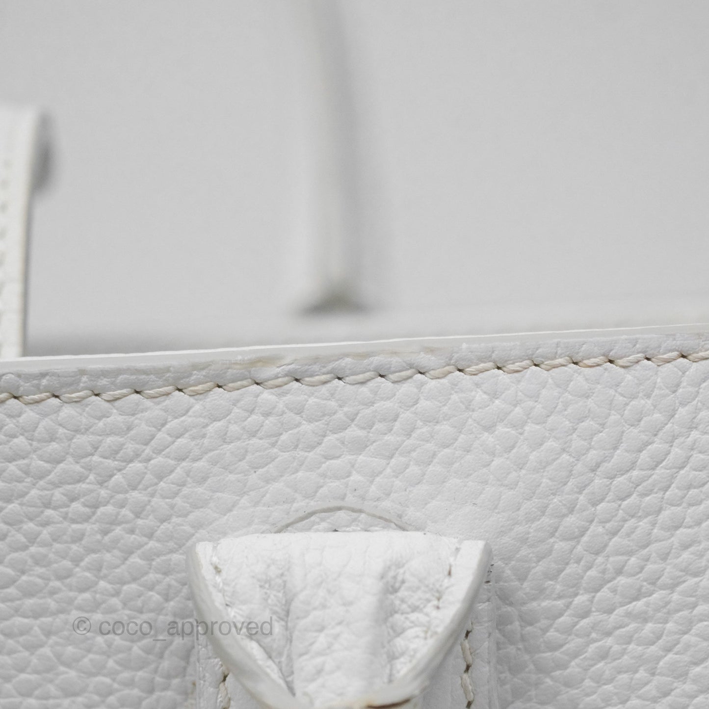 Chanel Mini Neo Executive Shopper Tote White Grained Calfskin Silver Hardware