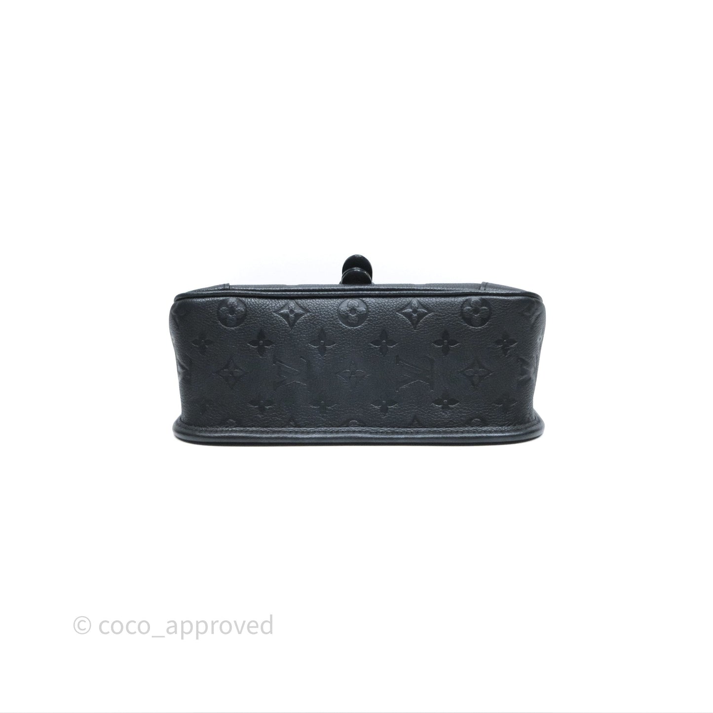 Louis Vuitton Diane Bag Black Monogram Empreinte Leather Gold Hardware