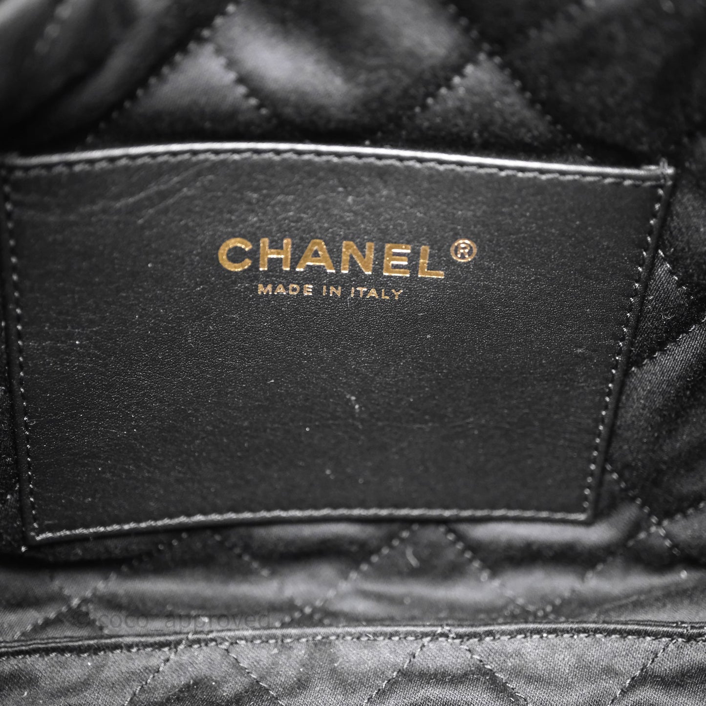 Chanel 22 Mini Bag Black Crumpled Calfskin