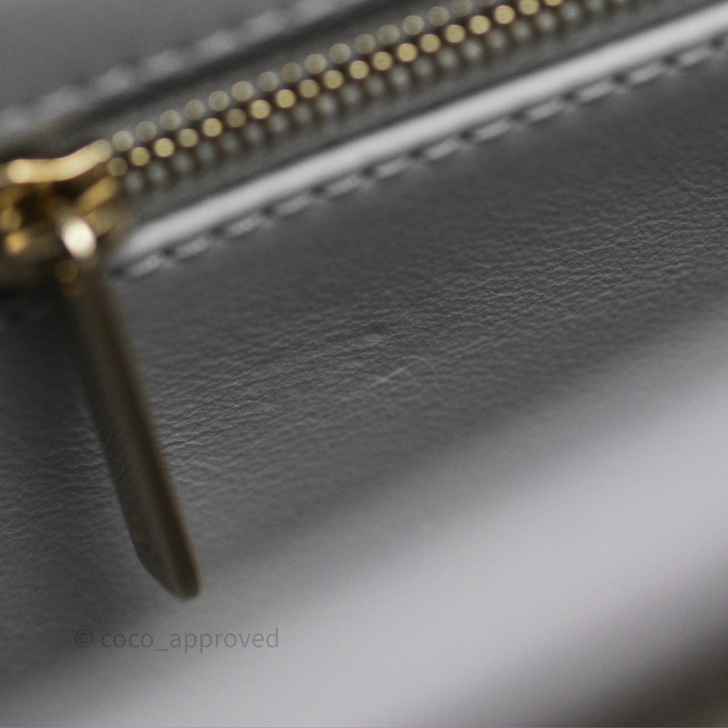 Chanel Quilted Medium Business Affinity Flap Light Grey Caviar Gold Hardware