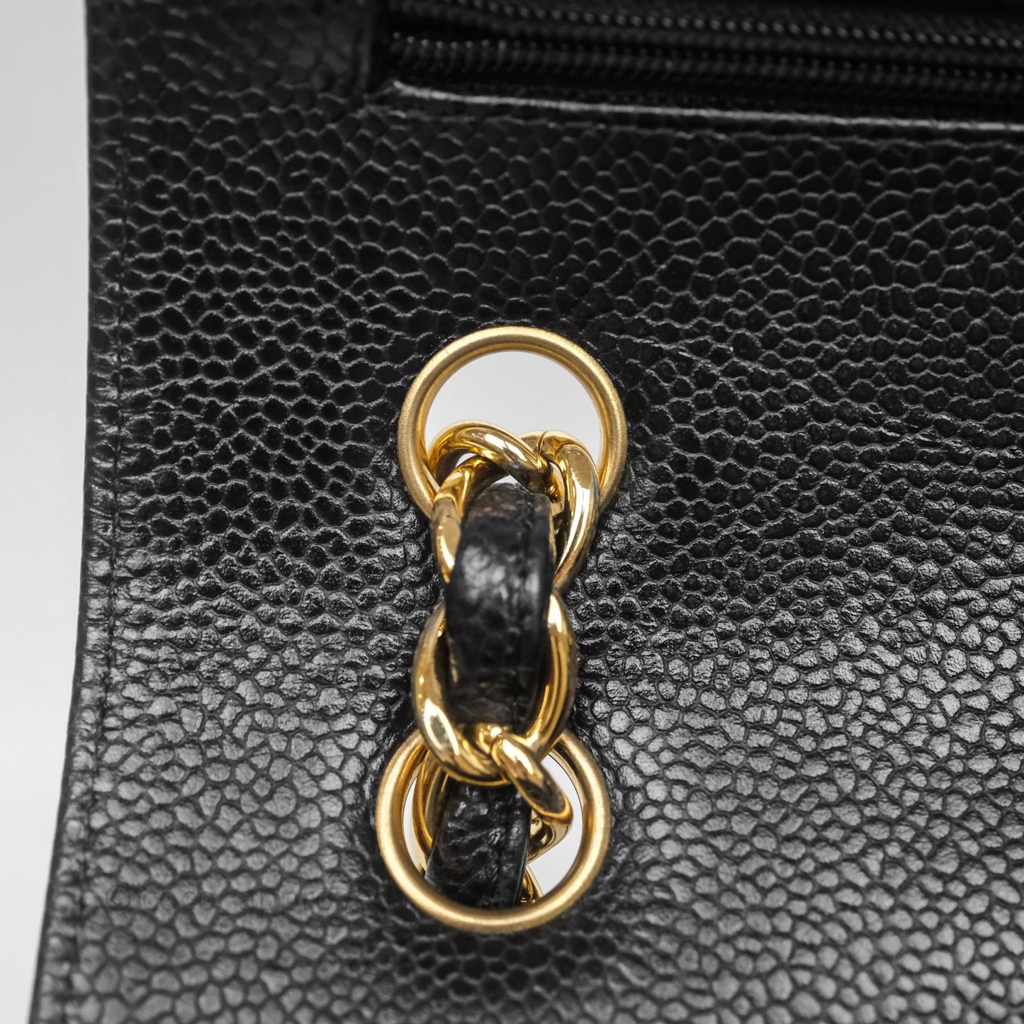 Chanel Jumbo Double Flap Black Caviar Gold Hardware⁣⁣