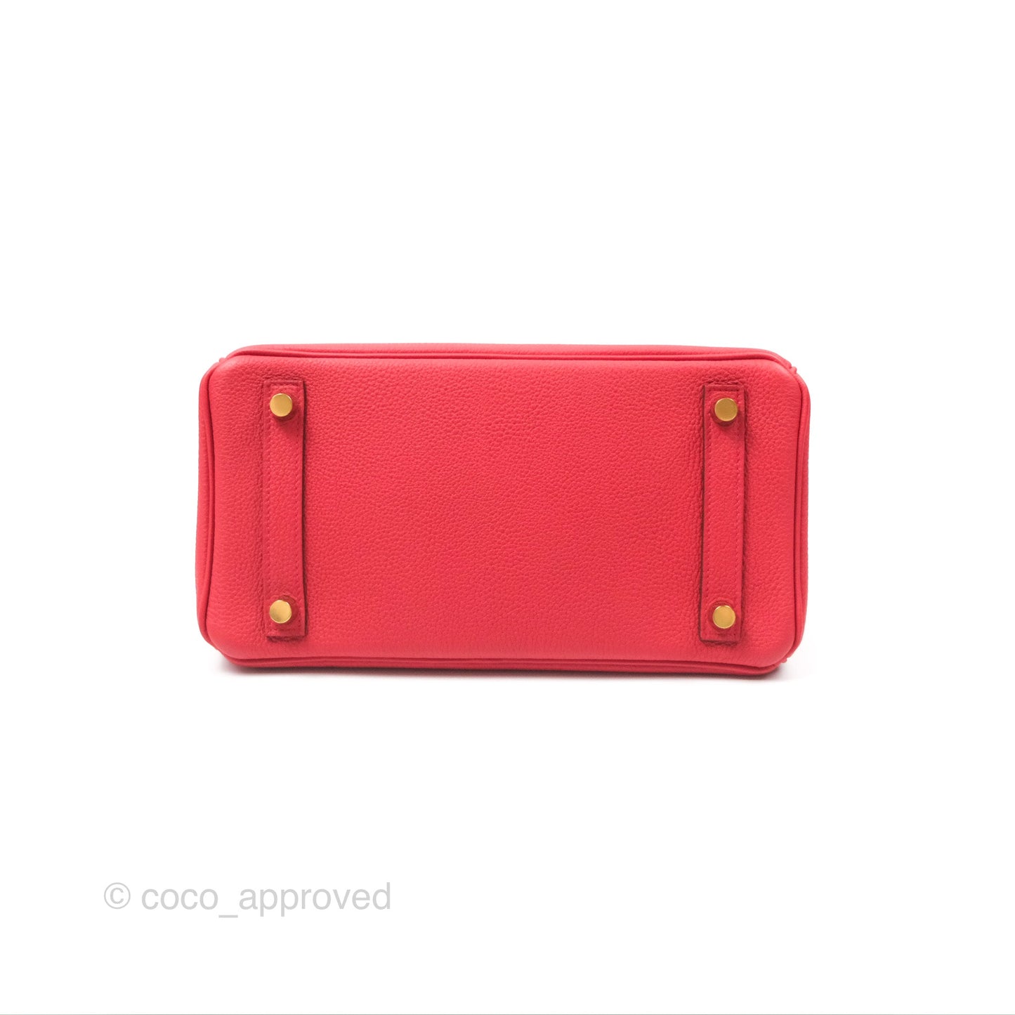 Hermes Birkin 25 Retourne Red Togo Gold Hardware