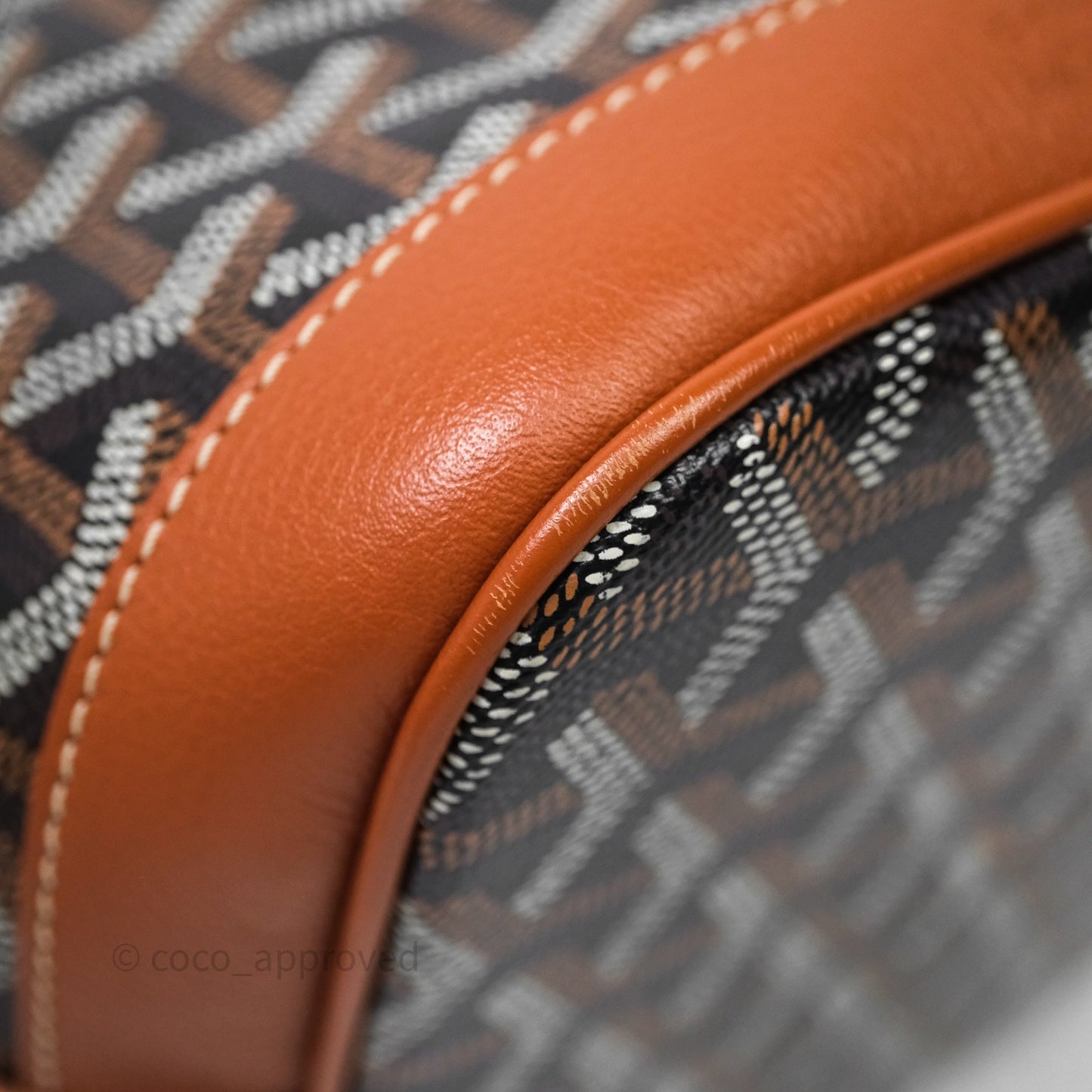 Goyard Petit Flot Bucket Bag Black & Tan Goyardine