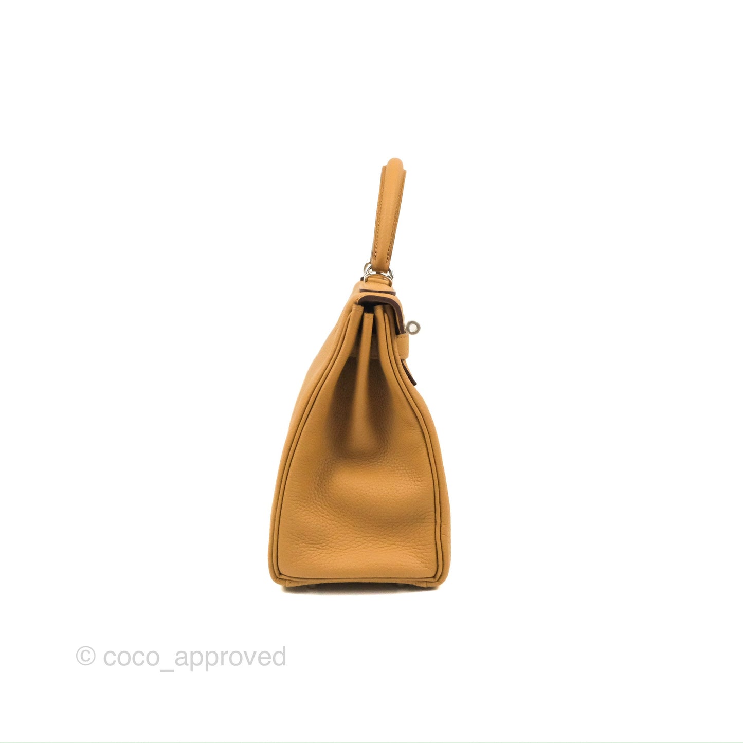 Hermès Kelly 28 Biscuit 48 Clemence Palladium Hardware