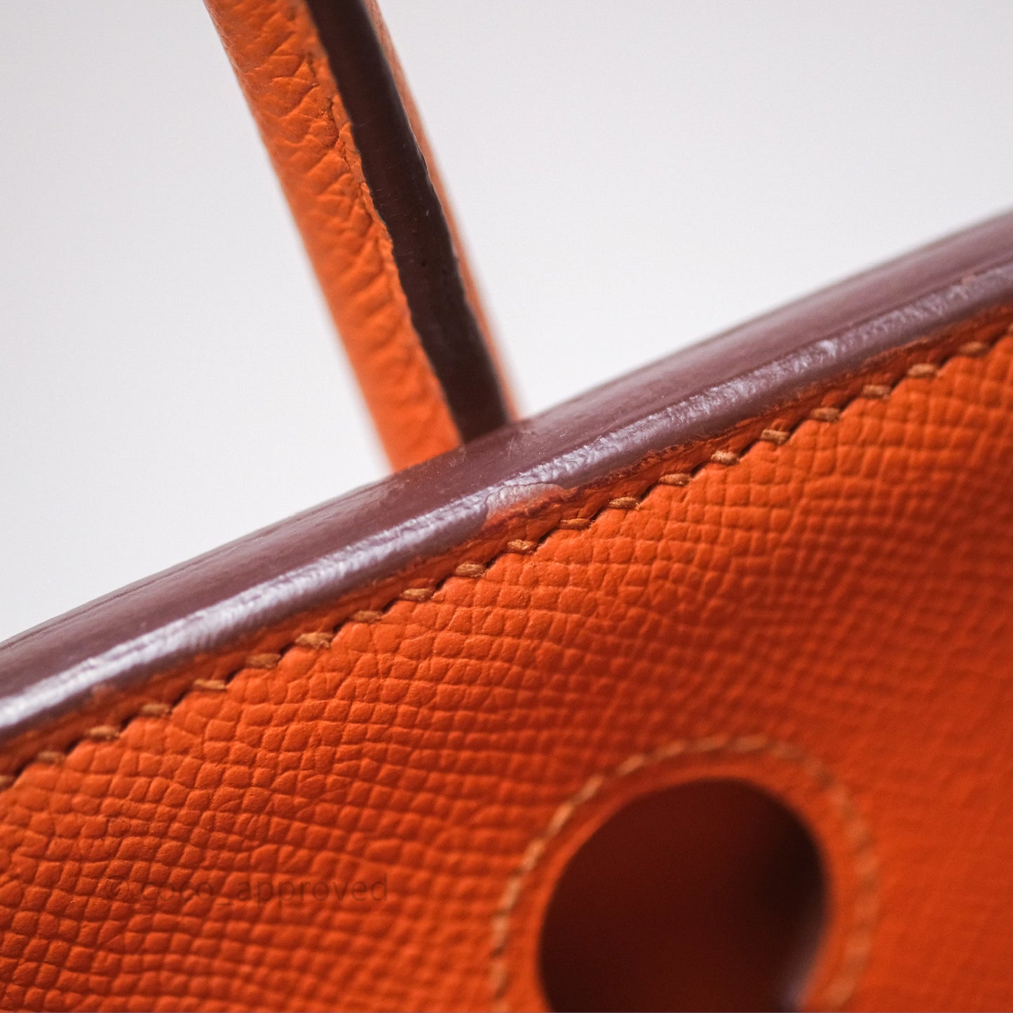 Hermès Birkin 30 Retourne Orange Epsom Palladium Hardware