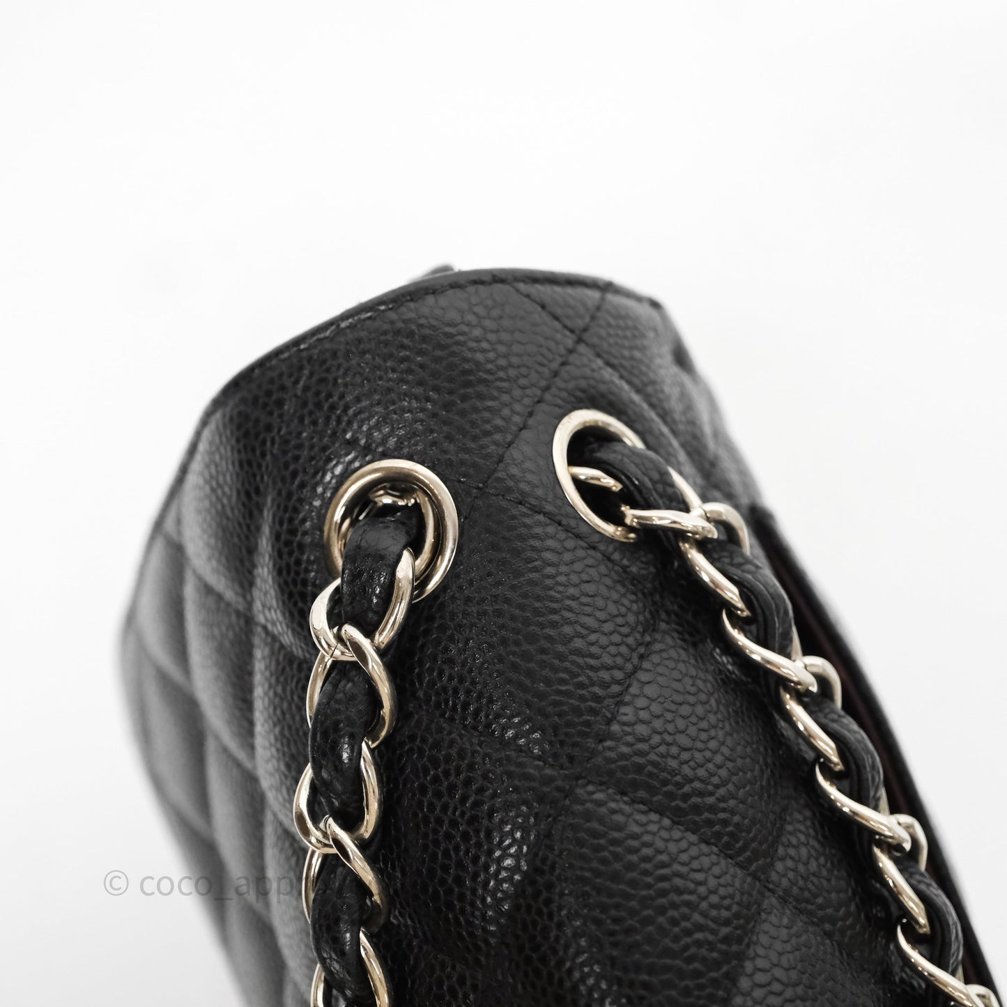 Chanel Jumbo Double Flap Black Caviar Silver Hardware⁣⁣