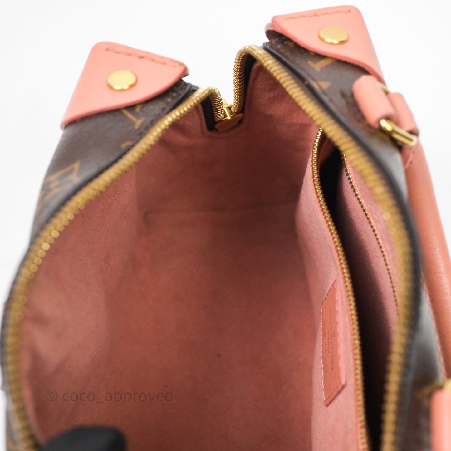 Louis Vuitton Petite Malle Souple Pink Monogram Canvas