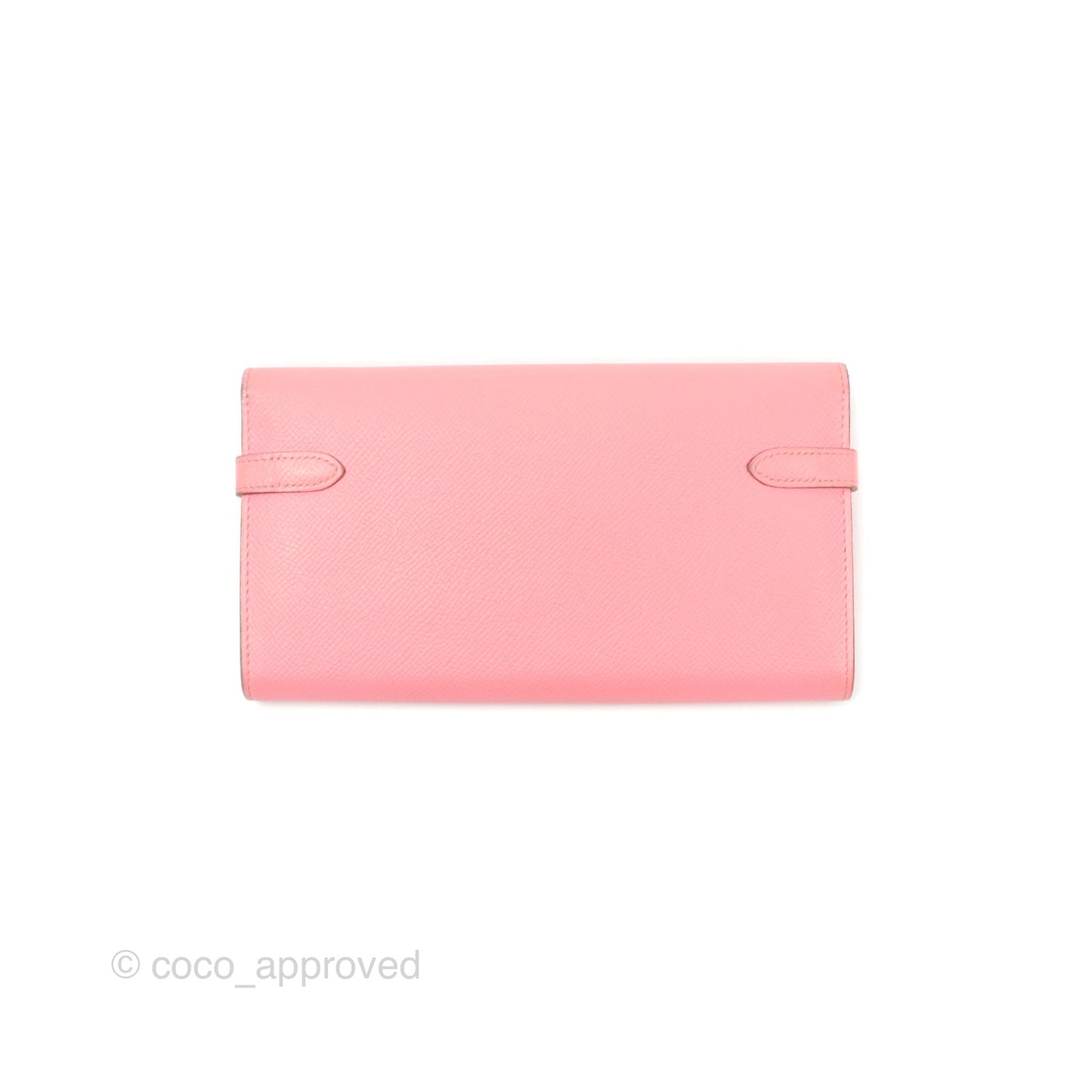Hermès Kelly Wallet Rose Confetti Epsom Palladium Hardware