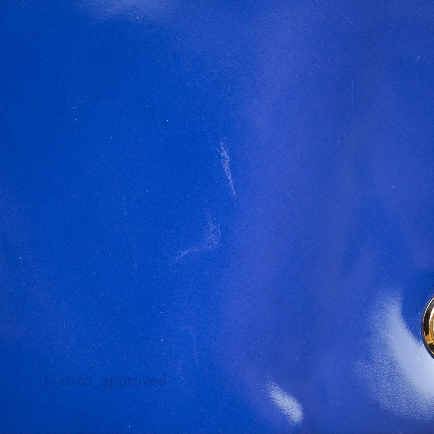 Saint Laurent Large Belle De Jour Clutch Blue Patent