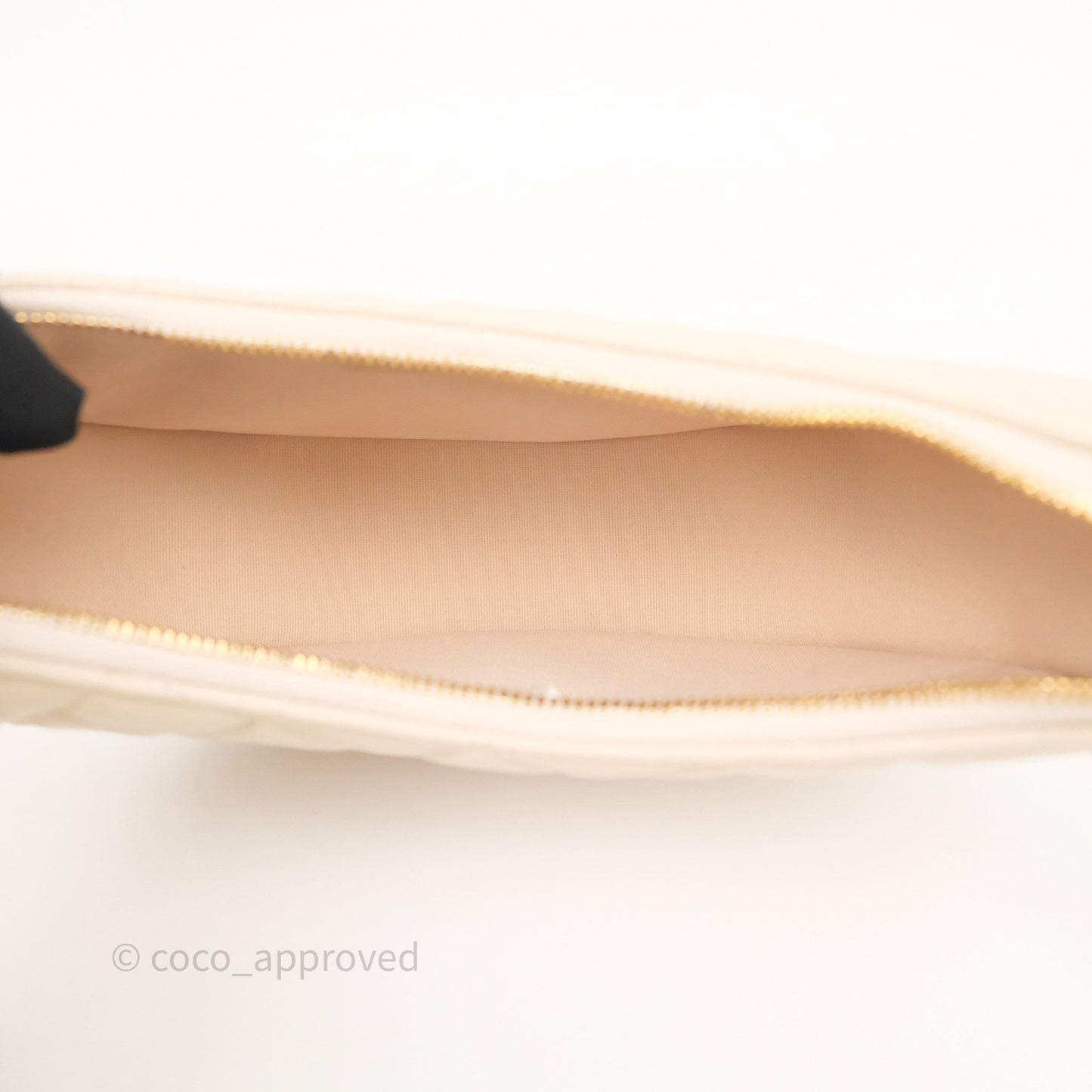 Chanel Small Hobo Bag Light Beige Lambskin Gold Hardware 23P