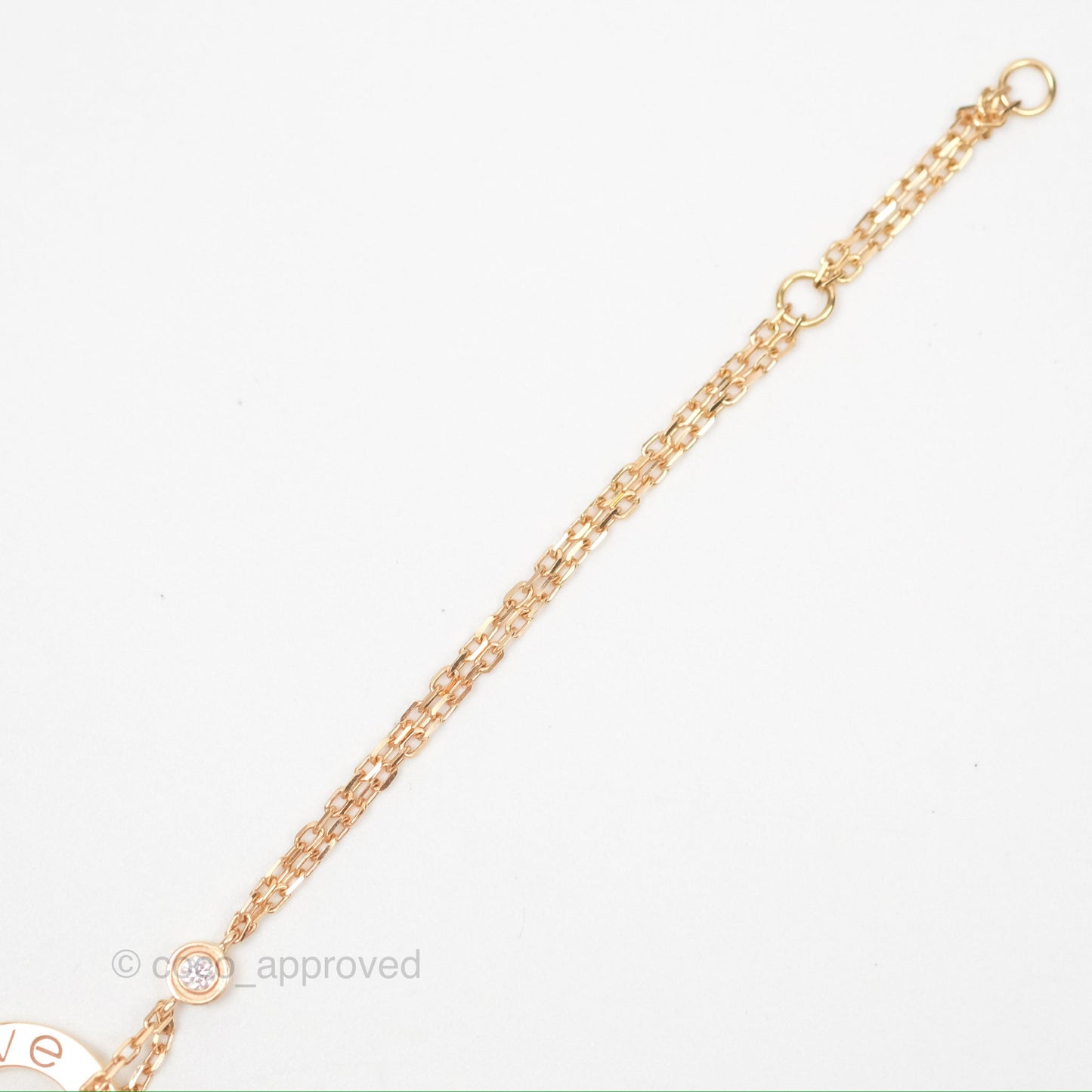 Cartier Love Bracelet Rose Gold Diamonds