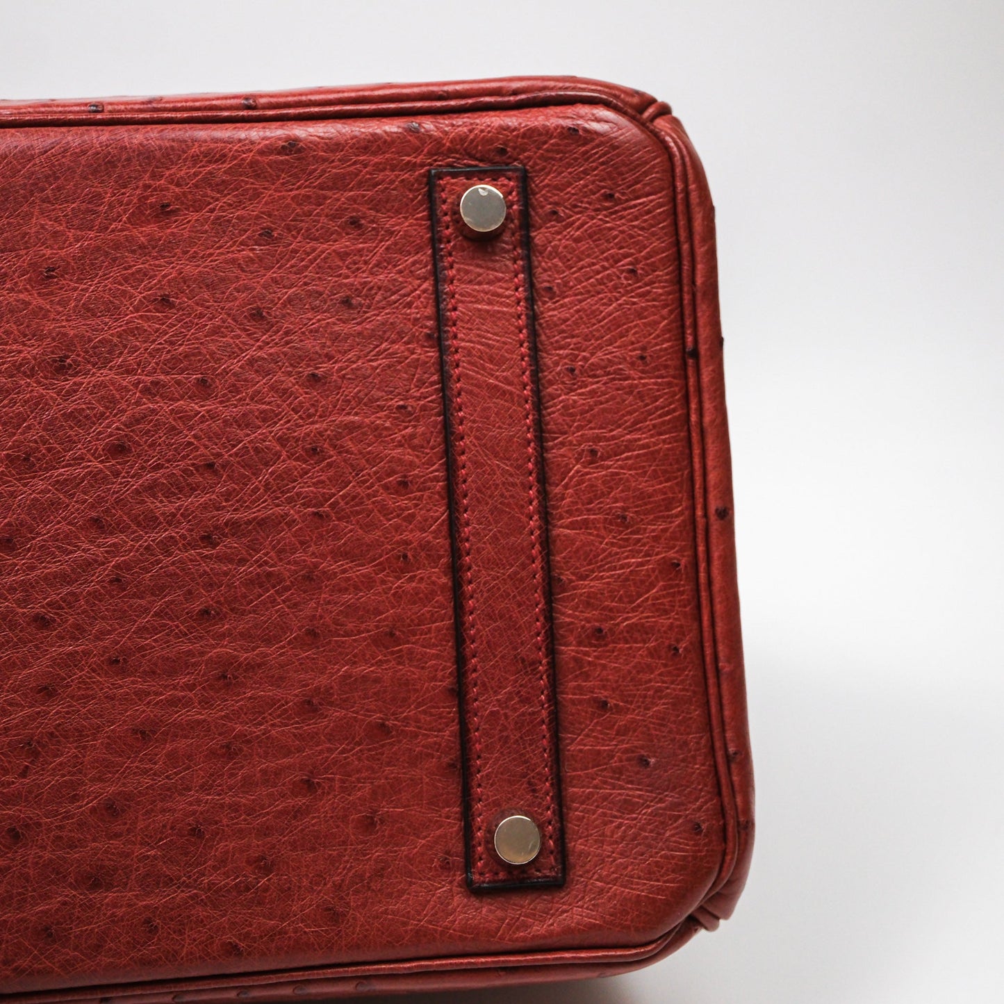 Hermès Birkin 35 Rouge H Ostrich Palladium Hardware