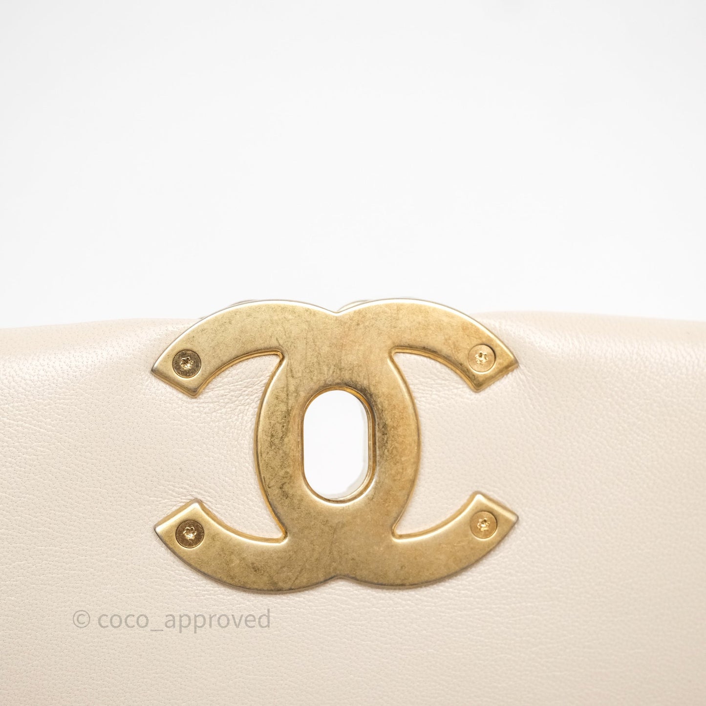 Chanel 19 Small Ivory Mixed Hardware