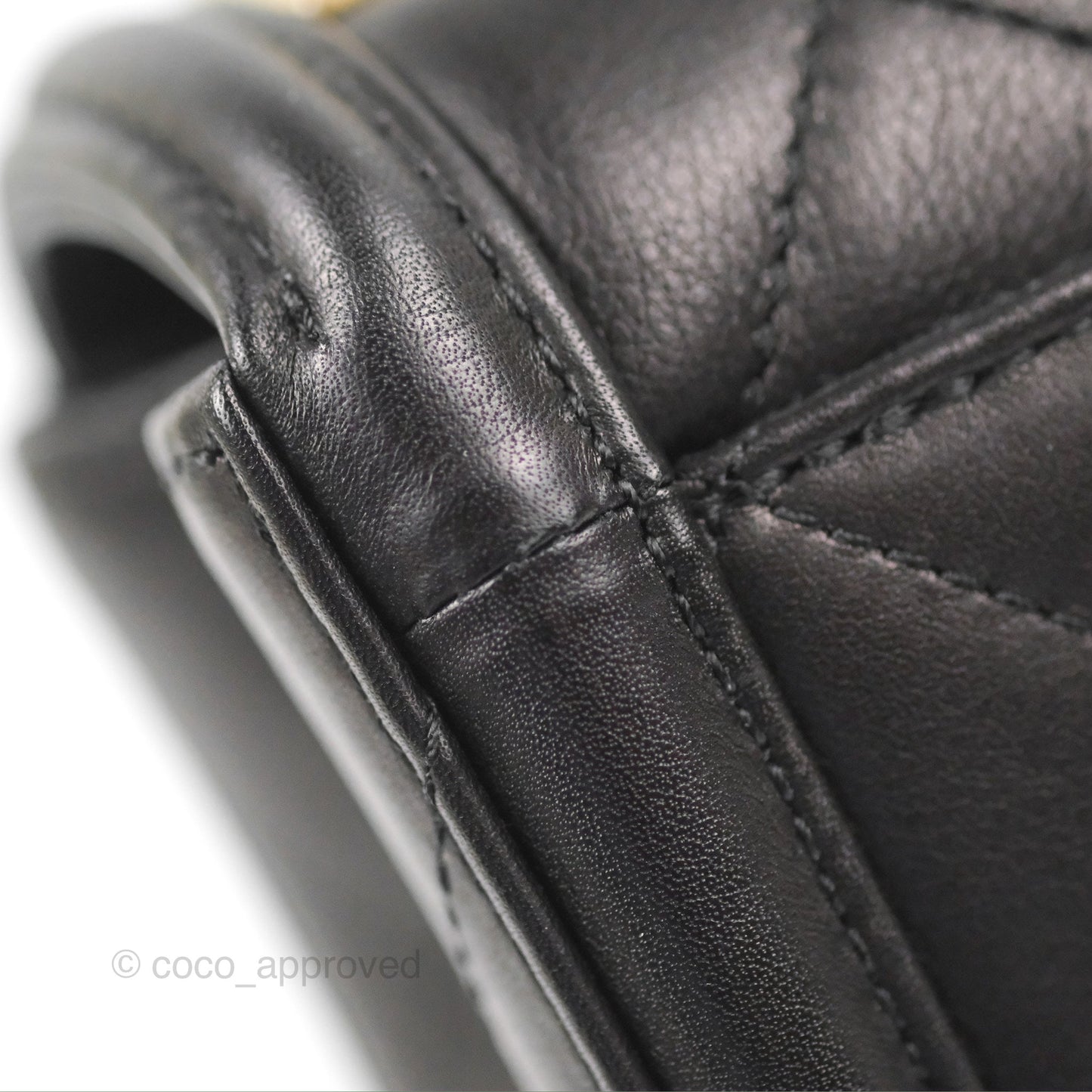 Chanel Quilted Medium Elegant CC Flap Black Lambskin Gold Hardware