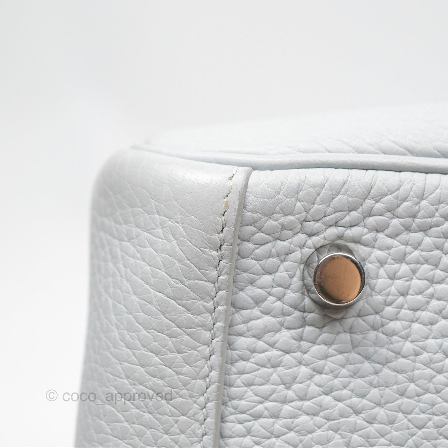 Hermès Lindy 26 Blue Glacier 8U Taurillon Clemence Palladium Hardware