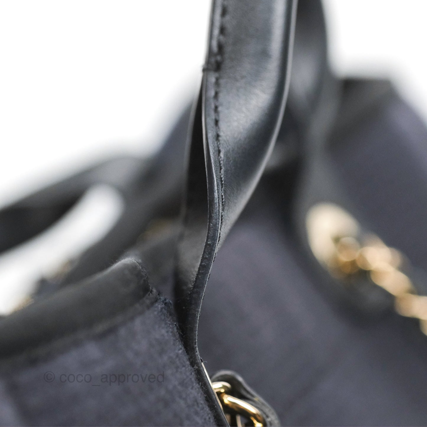 Chanel Medium Canvas Deauville Tote Navy Gold Hardware