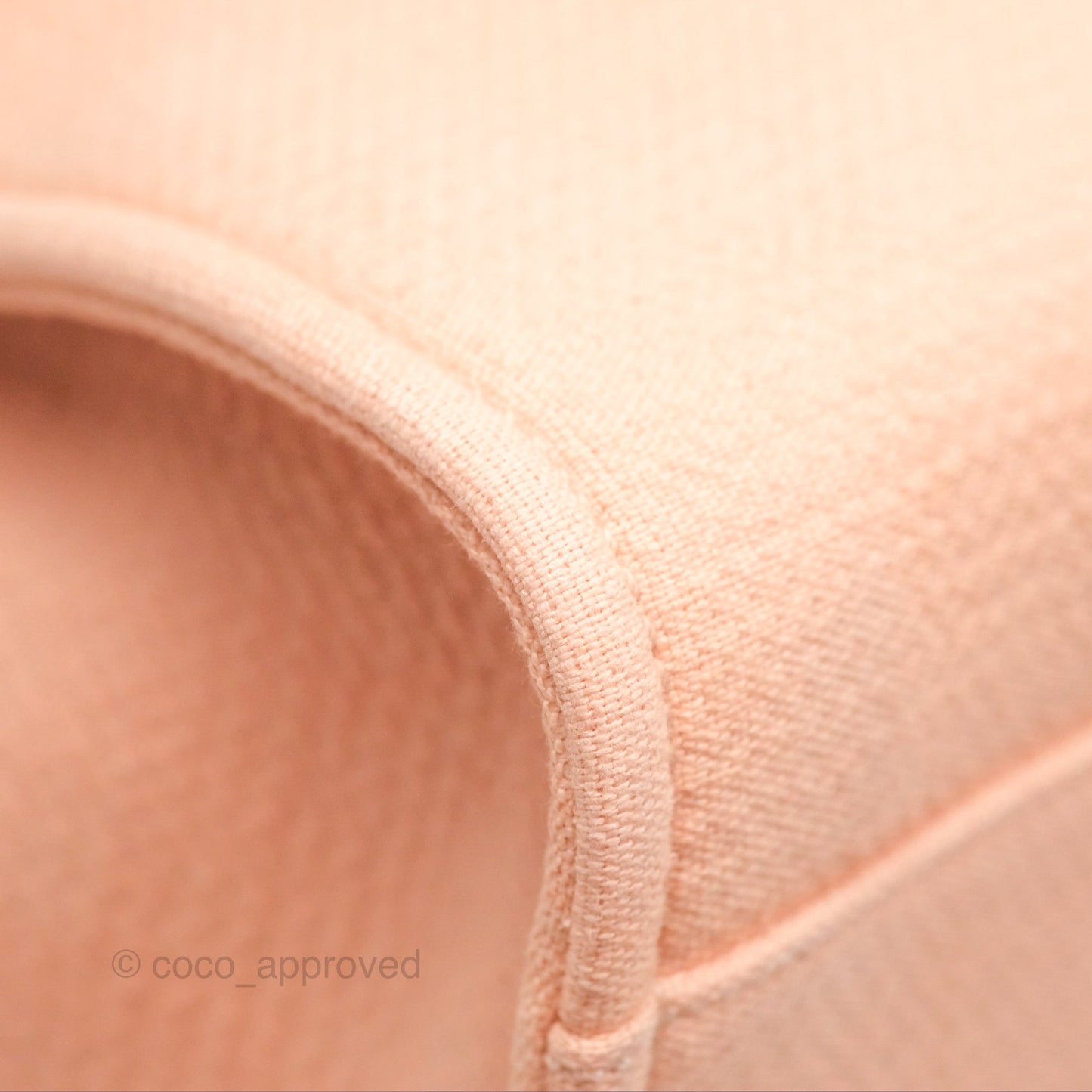 Chanel Large Deauville Coral Clair Canvas