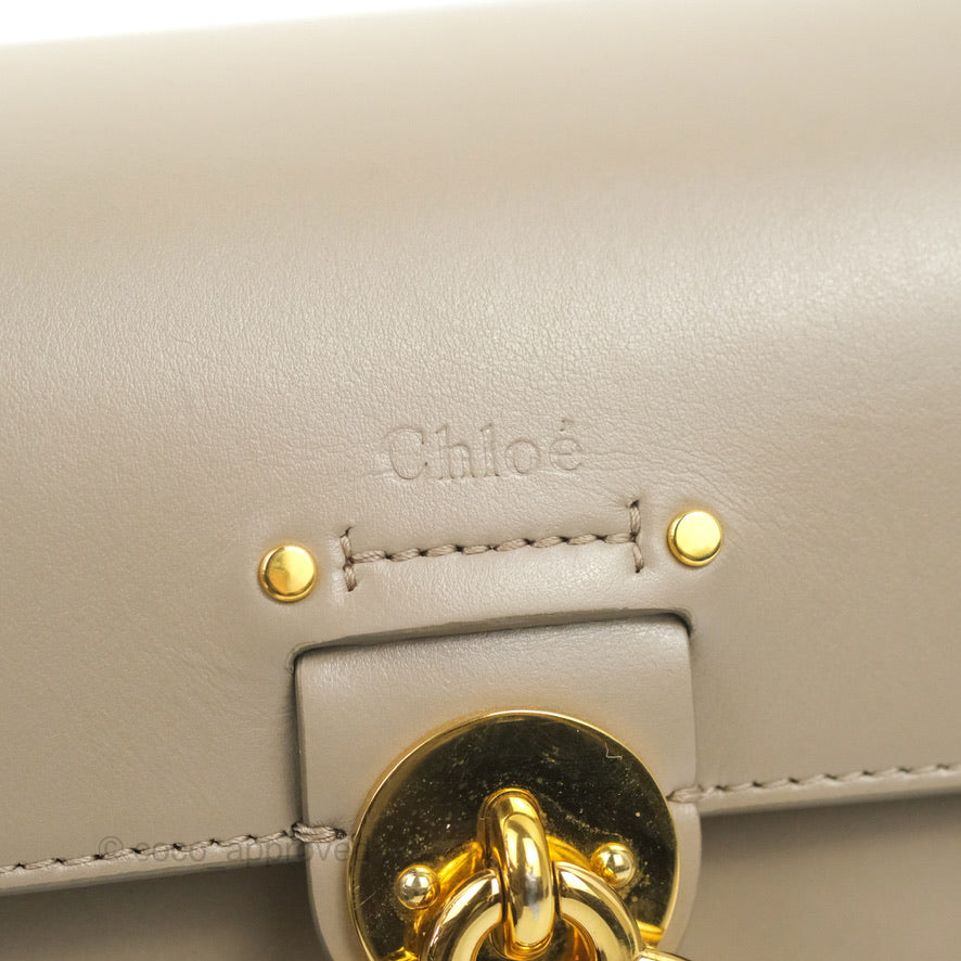 Chloé Small Tess Bag Motty Grey Grained Calfskin