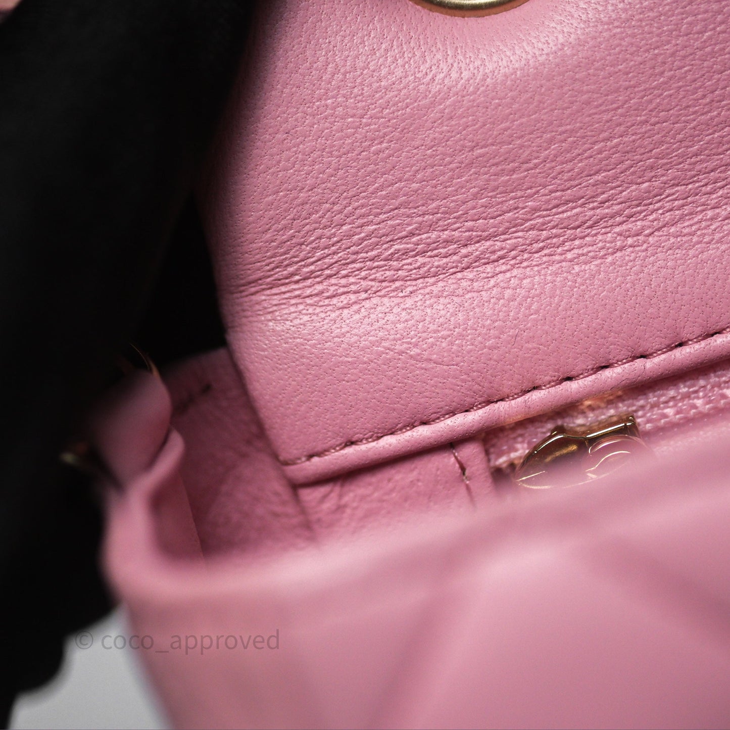 Chanel Quilted Mini Rectangular Flap Pink Lambskin Gold Hardware