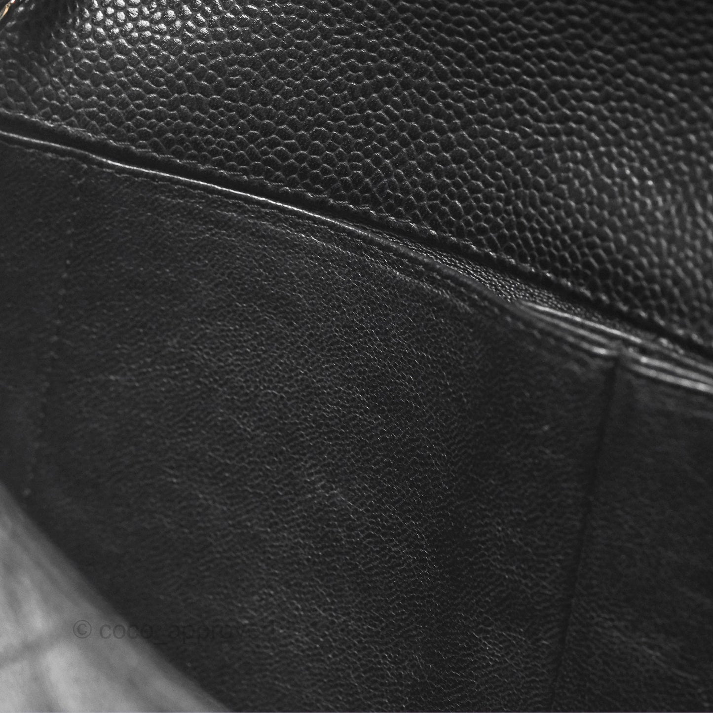Chanel East West Flap Bag Black Caviar Silver Hardware