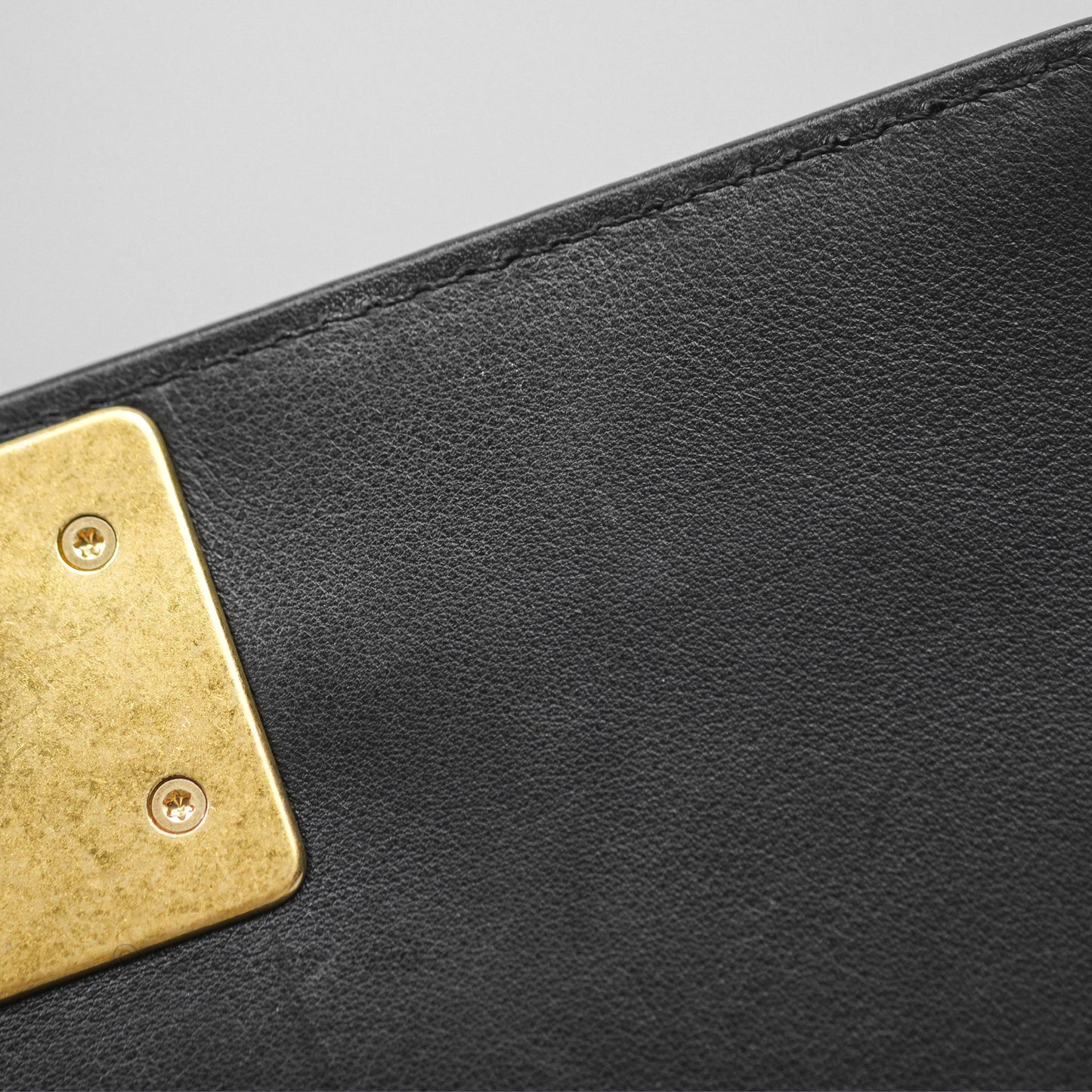 Chanel Small Boy Black Lambskin Aged Gold Hardware