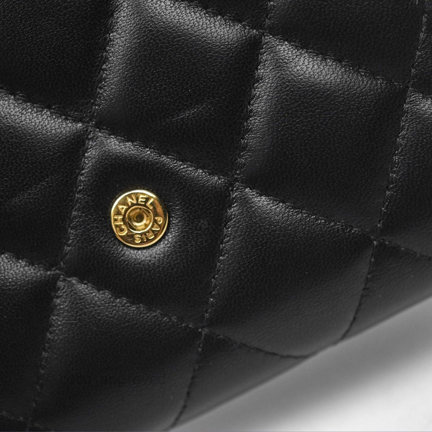 Chanel Classic Short Flap Wallet Black Lambskin Gold Hardware