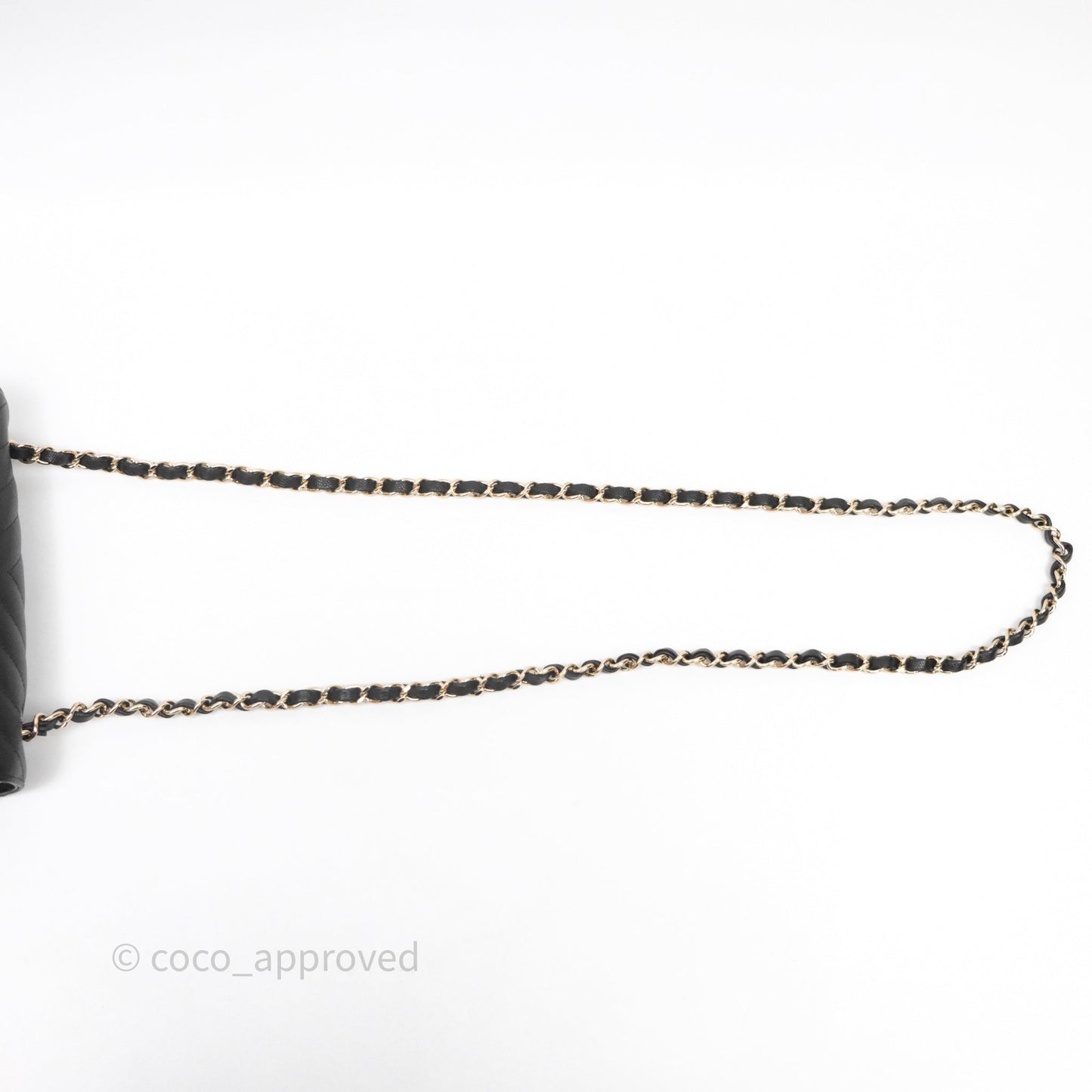 Chanel Quilted Mini Rectangular Black Caviar Gold Hardware