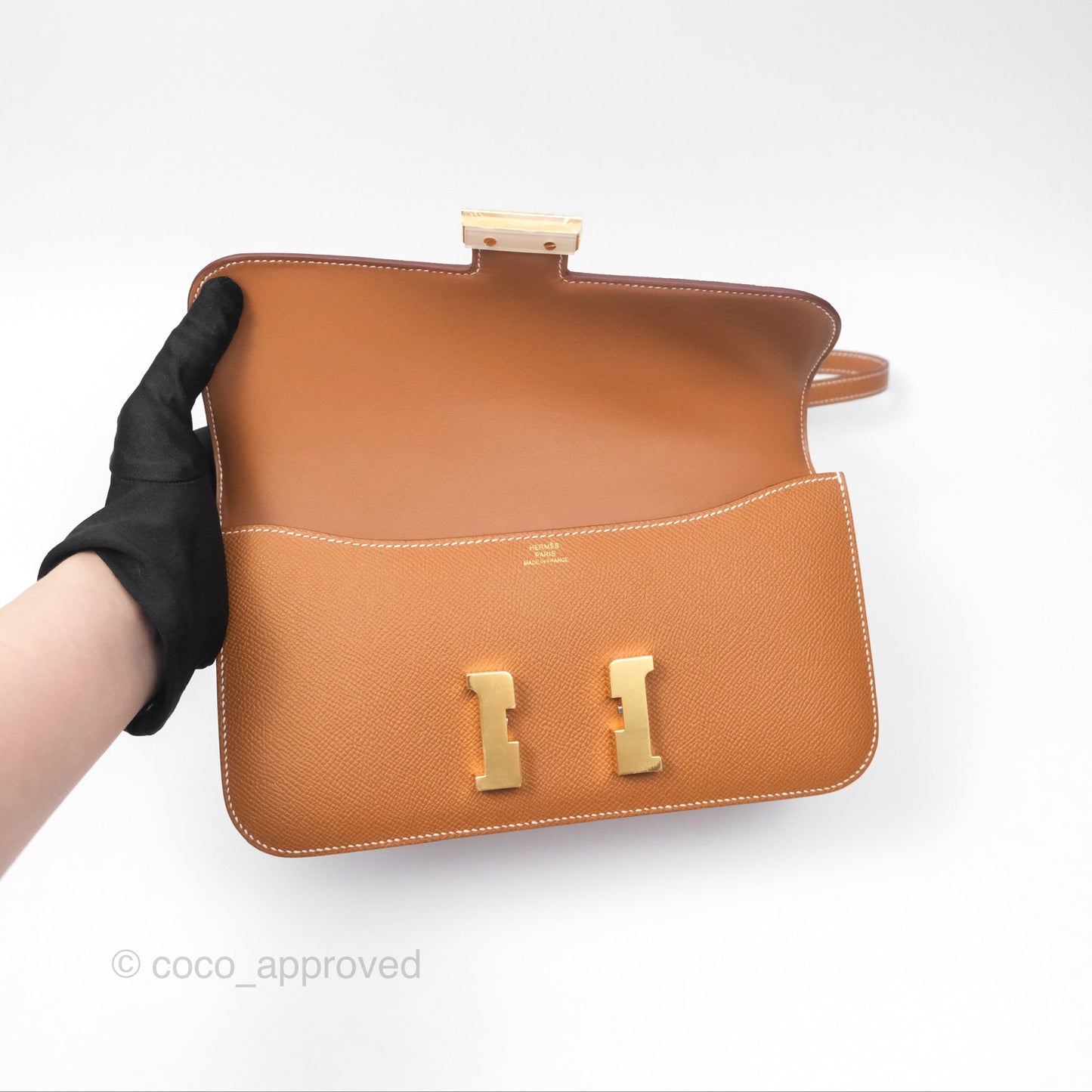 Hermès Constance Elan Gold Epsom Gold Hardware