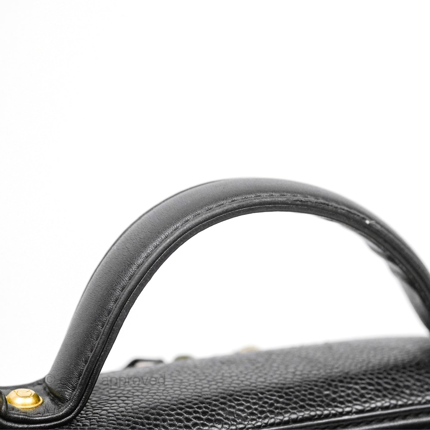 Chanel Quilted Medium CC Filigree Vanity Case Black Caviar Gold Hardware