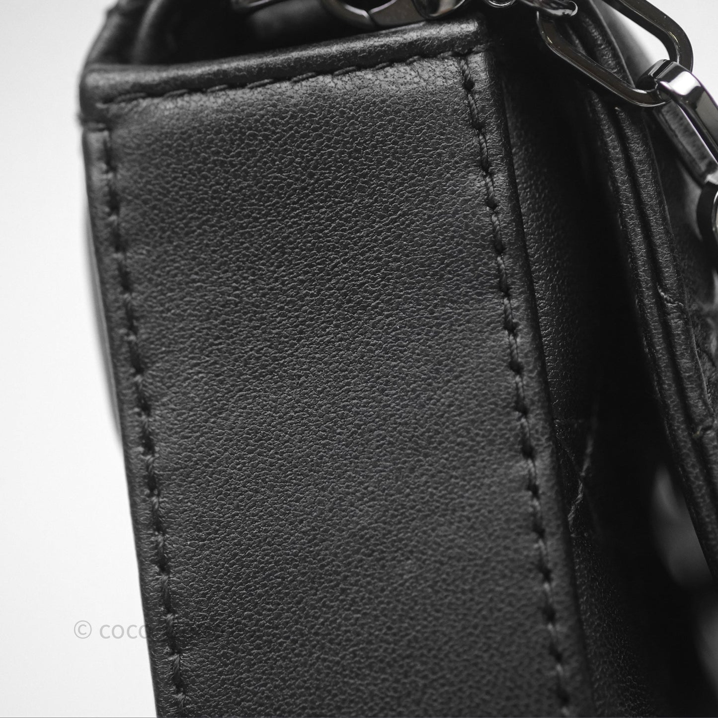 Christian Dior Dior Talk Phone Pouch Black Cannage Lambskin