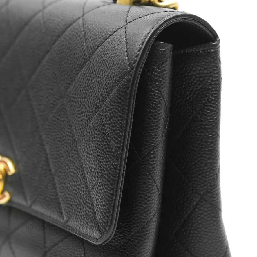 Chanel Chic Affinity Small Grained Calfskin Black Aged Gold Hardware