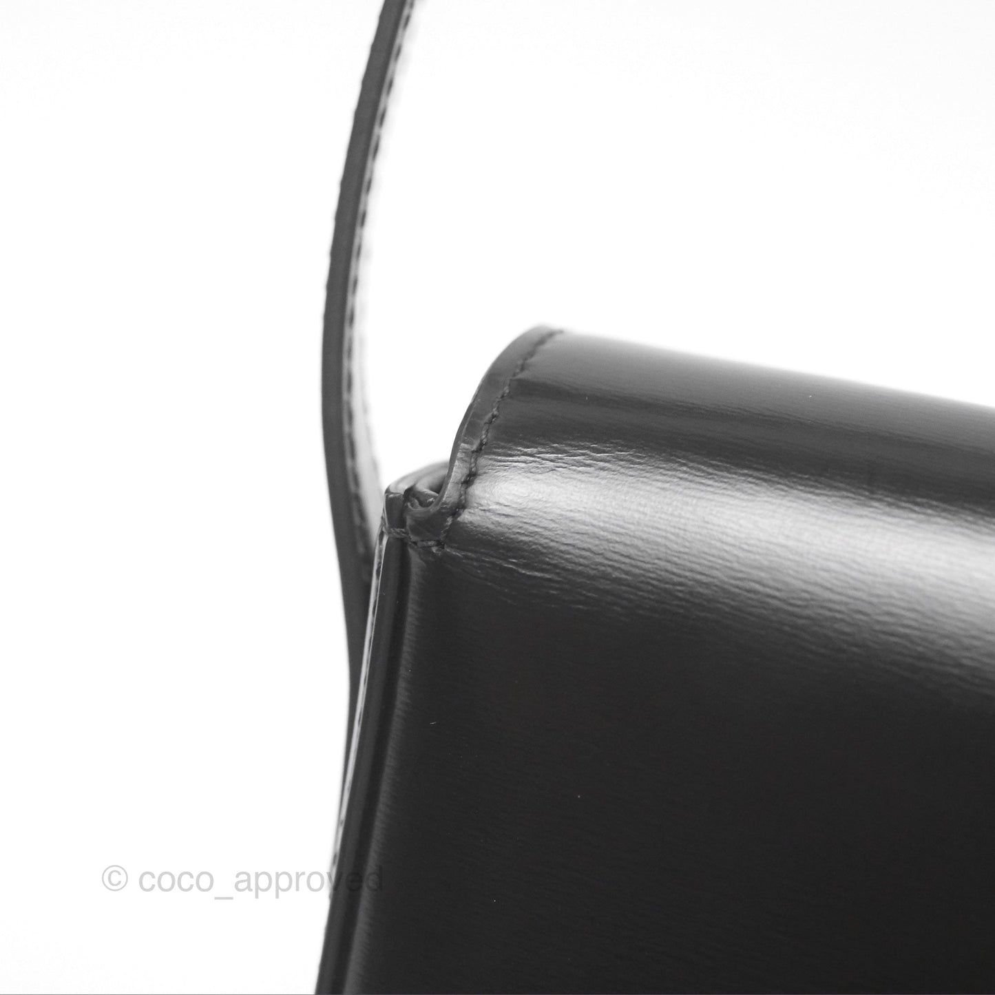 Celine Triomphe Shoulder Bag Black Calfskin