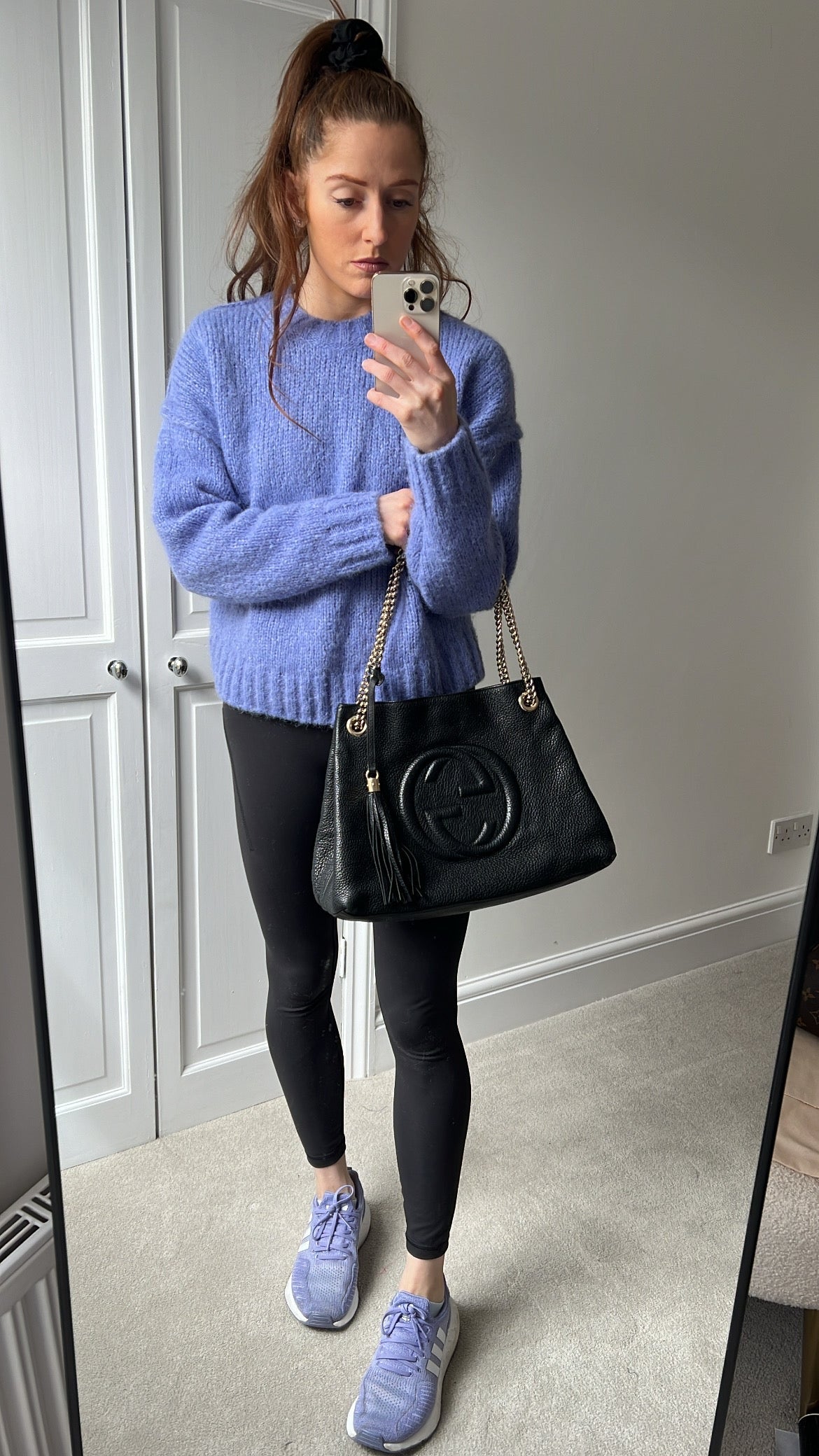 Luxury Gucci Trending 2025 Black Soho Chain Tote