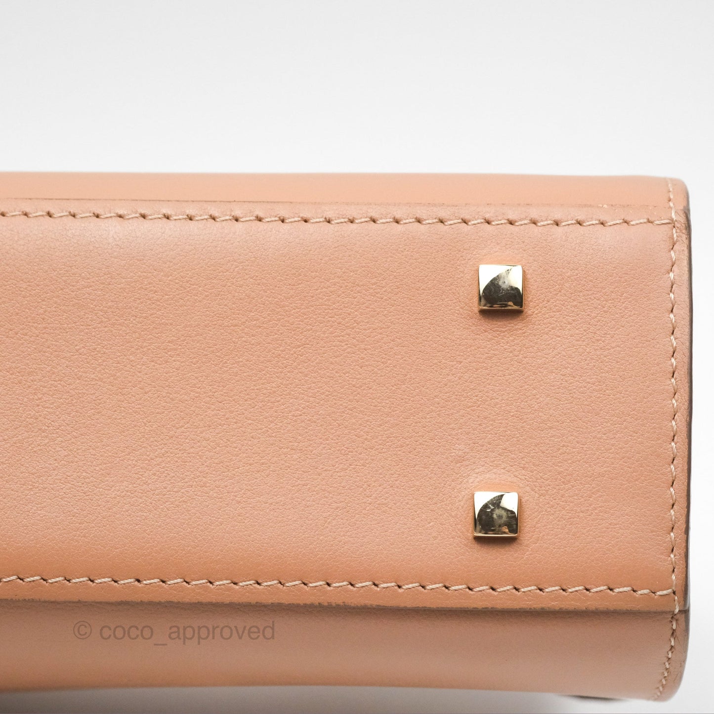 Delvaux Tempête Mini Beige Supple Calfskin Gold Hardware