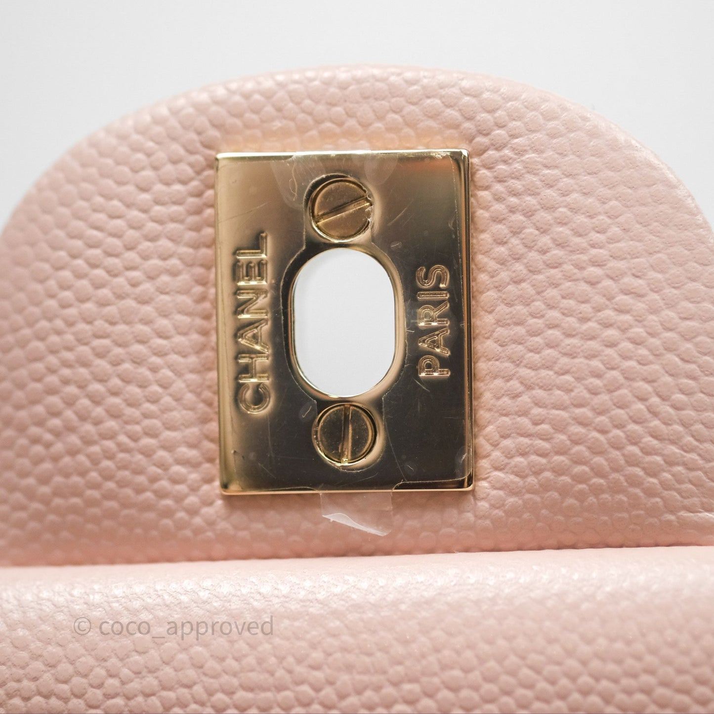 Chanel Small Classic Quilted Flap Pink Caviar Gold Hardware