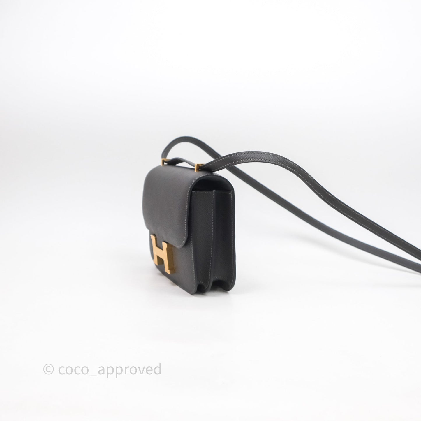 Hermès Constance Mini 18cm Graphite 88 Epsom Gold Hardware
