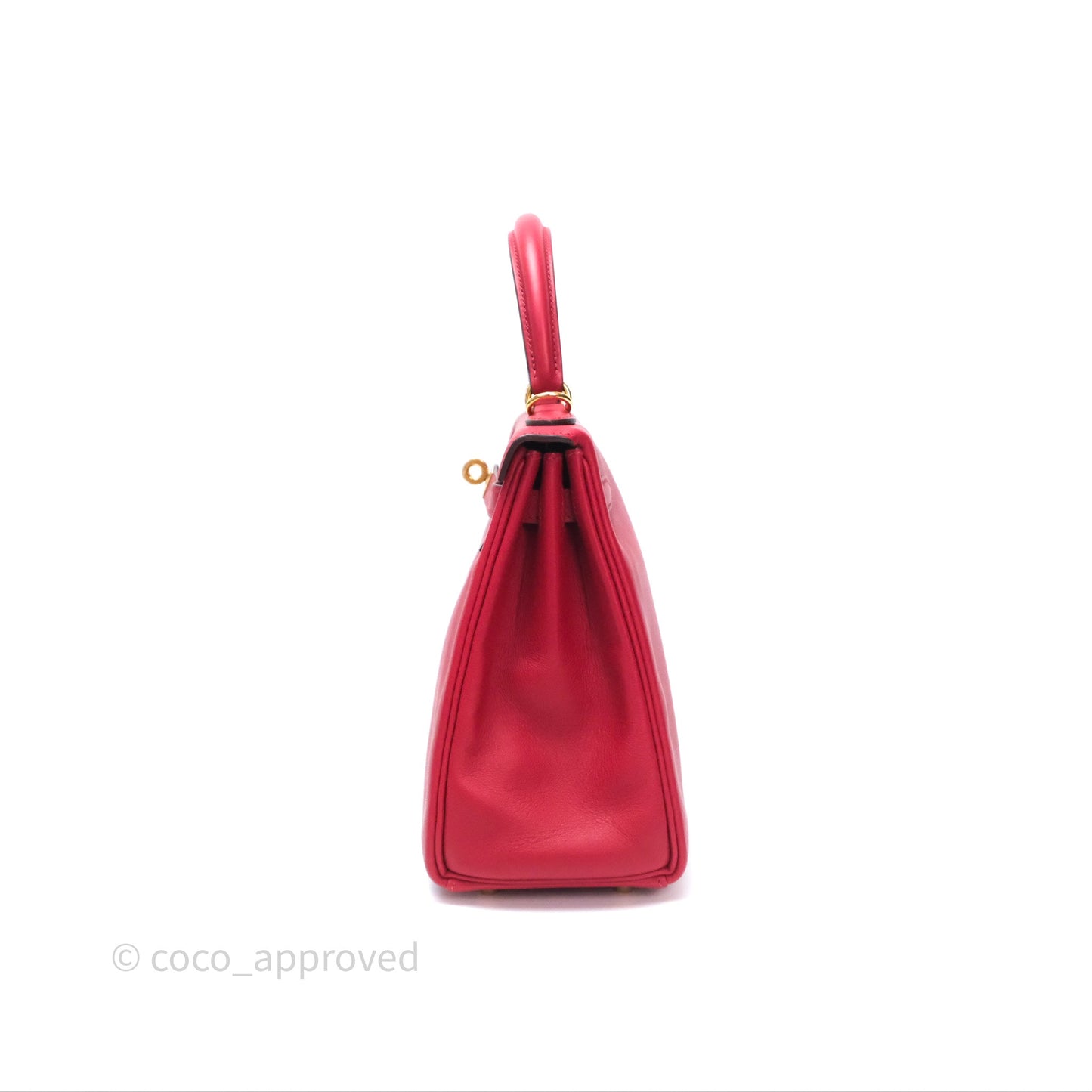 Hermès Kelly II 25 Retourne Swift Rouge Piment 5X Gold Hardware