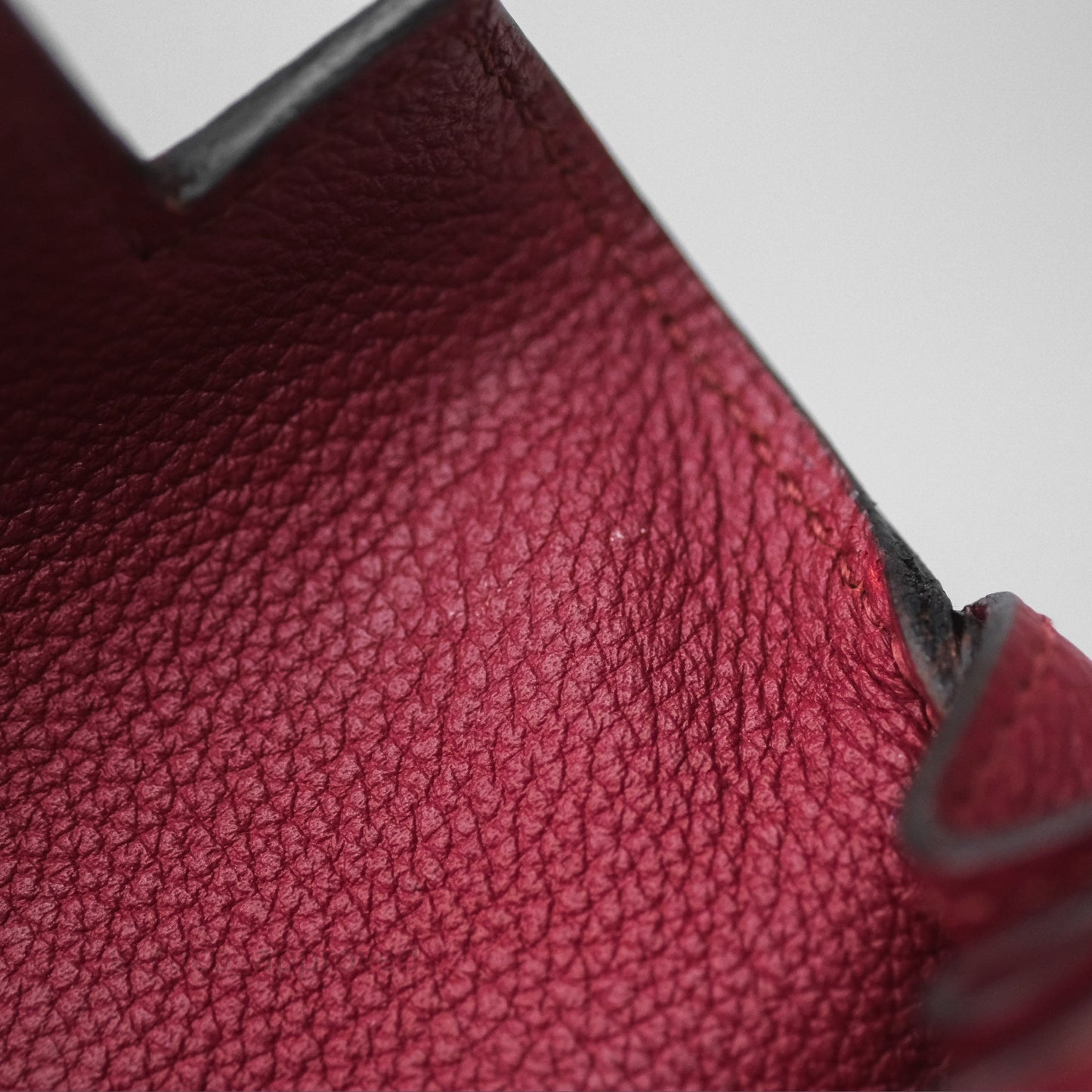 Hermès Kelly 32 Retourne Rouge Grenat K1 Togo Gold Hardware