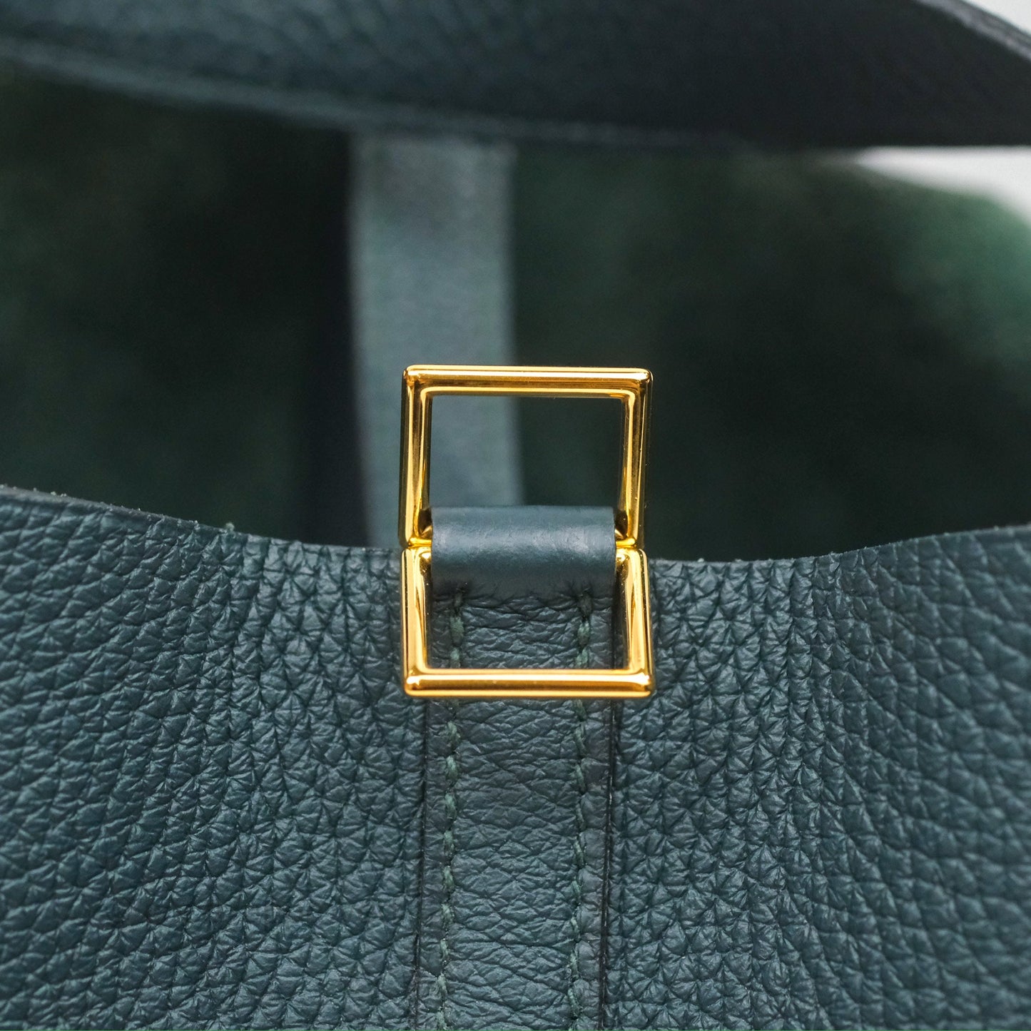 Hermès Picotin 22 Vert Cypress 6O Clemence Gold Hardware