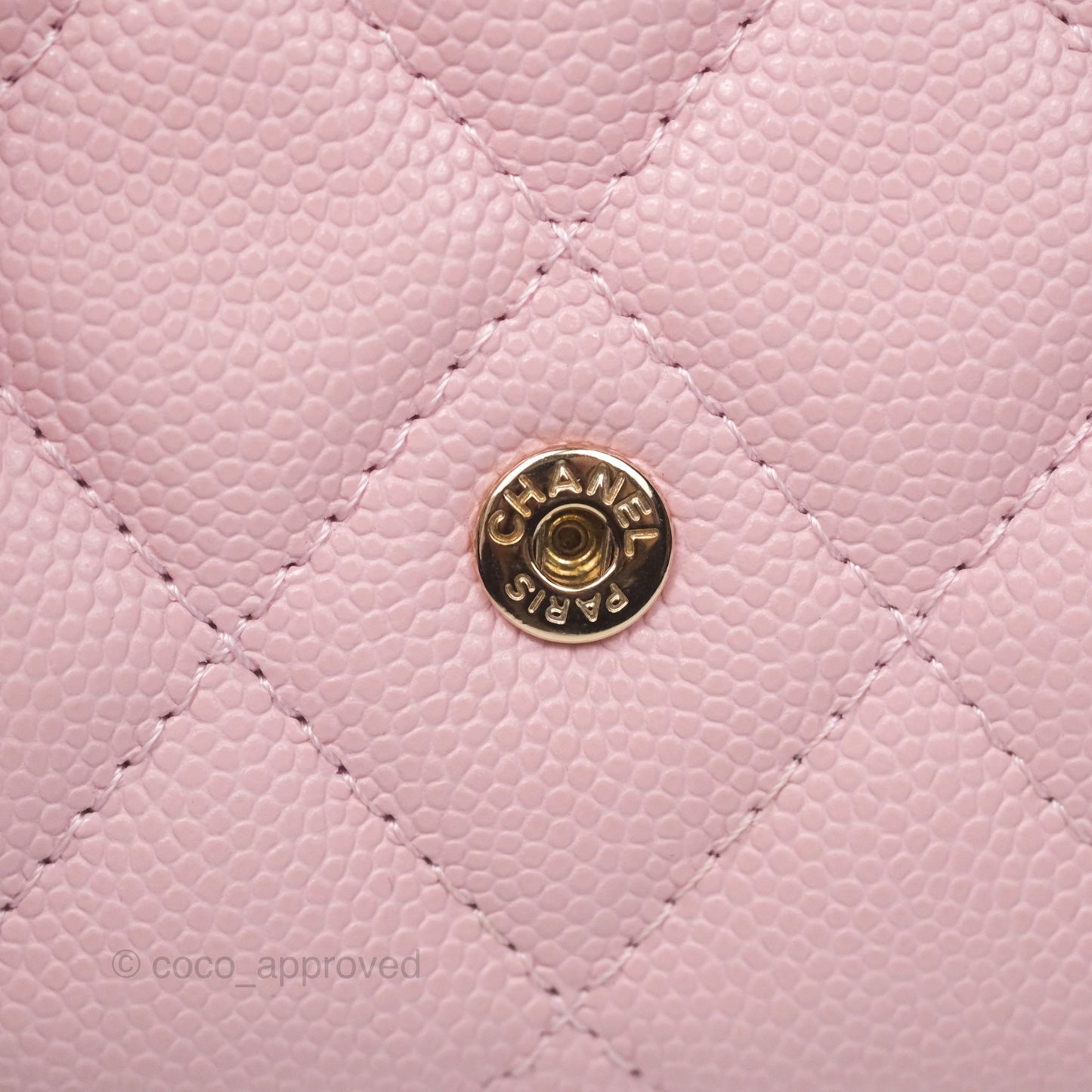 Chanel Classic Short Flap Wallet Pink Caviar Gold Hardware