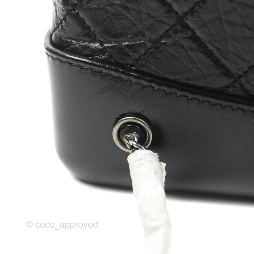 Chanel Small Gabrielle Backpack Black Aged Calfskin