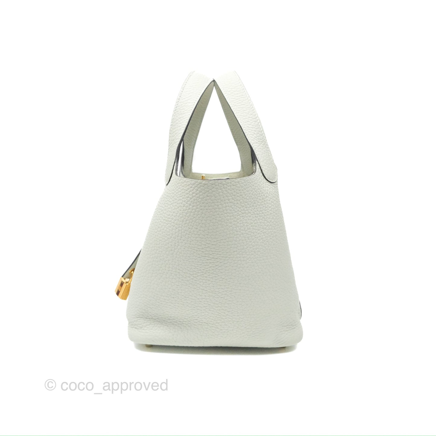 Hermès Picotin Lock 18 Gris Neve Taurillon Clemence Gold Hardware